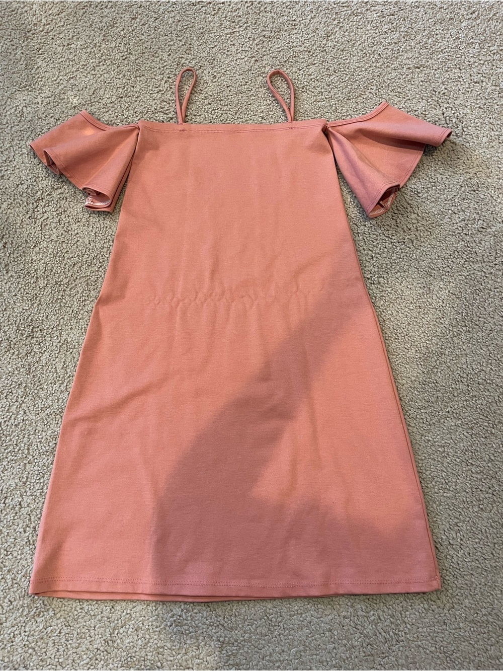Fashion Trendy Y2K Cold Shoulder Ruffle Sleeves Mini Dress